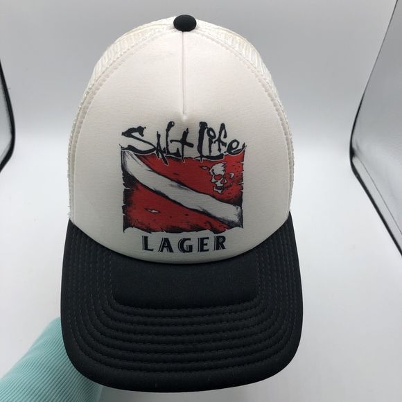 Salt Life Lager Trucker Baseball Beer Hat Cap Mesh Snap Back Adjustable - Picture 5 of 16
